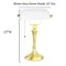Rainbow Art Glass Blown Glass Banker Lamp, White with Bright Gold Finish Base, Nicely Weighted, 17" Tall